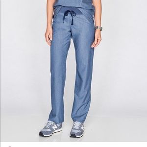 Figs HEATHER DENIM Livingston Basic Scrub pants